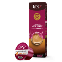 Cápsula de Café Espresso Vibrante TRES 3 Corações - 1