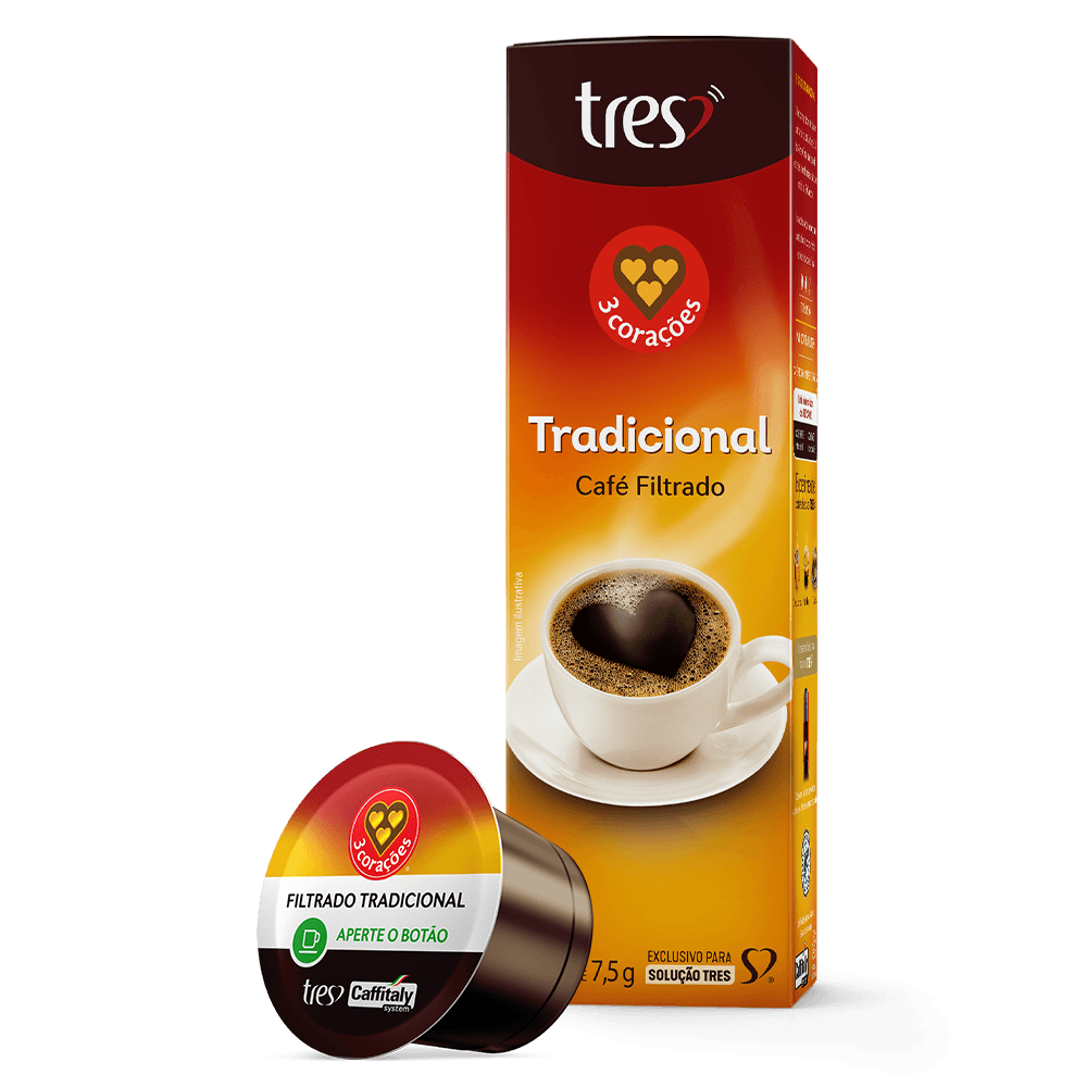 Cápsula de Café Filtrado TRES 3 Corações - 1