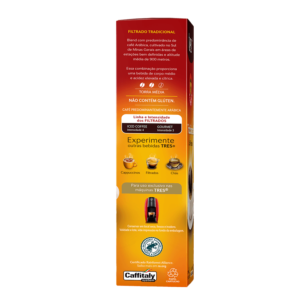 Cápsula de Café Filtrado TRES 3 Corações - 3