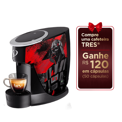Cafeteira Espresso Touch Star Wars™ Darth Vader Vermelha Automática - TRES 3 Corações