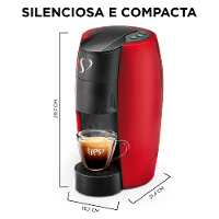 Cafeteira Espresso LOV Vermelha Automática Logo Cromado - TRES 3 Corações - 3
