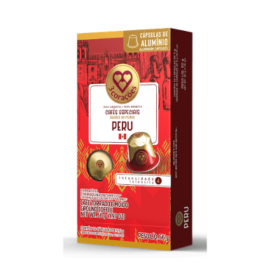 Cápsula de Café Compatíveis Nespresso® Regiões do Mundo Peru 3 Corações