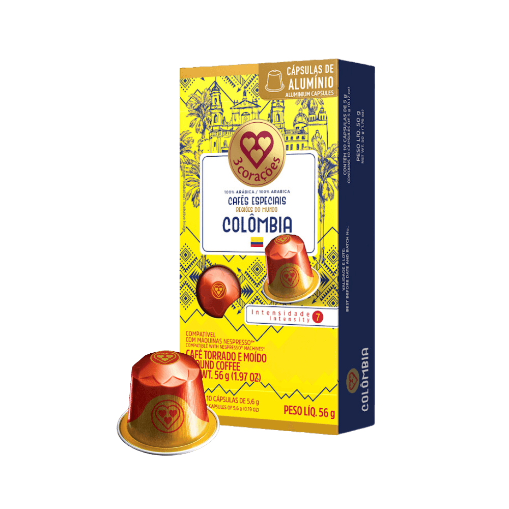 Cápsula de Café Compatíveis Nespresso® Regiões do Mundo Colômbia 3 Corações - 1