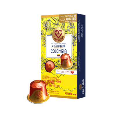 Cápsula de Café Compatíveis Nespresso® Regiões do Mundo Colômbia 3 Corações