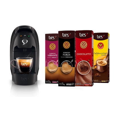 Kit Máquina Luna Preta 110v + 40 Cápsulas