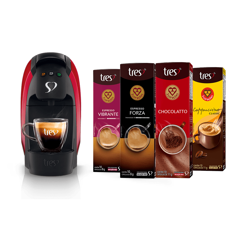 Kit Máquina Luna Vermelha 110v + 40 Cápsulas - 1