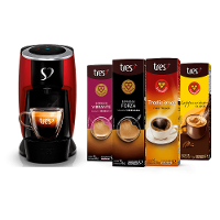 Kit  Máquina Touch Vermelha  220V + 40 Cápsulas - 1