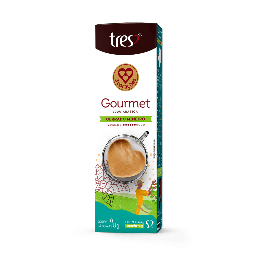 Cápsula de Café Espresso Gourmet Cerrado Mineiro TRES 3 Corações - 2