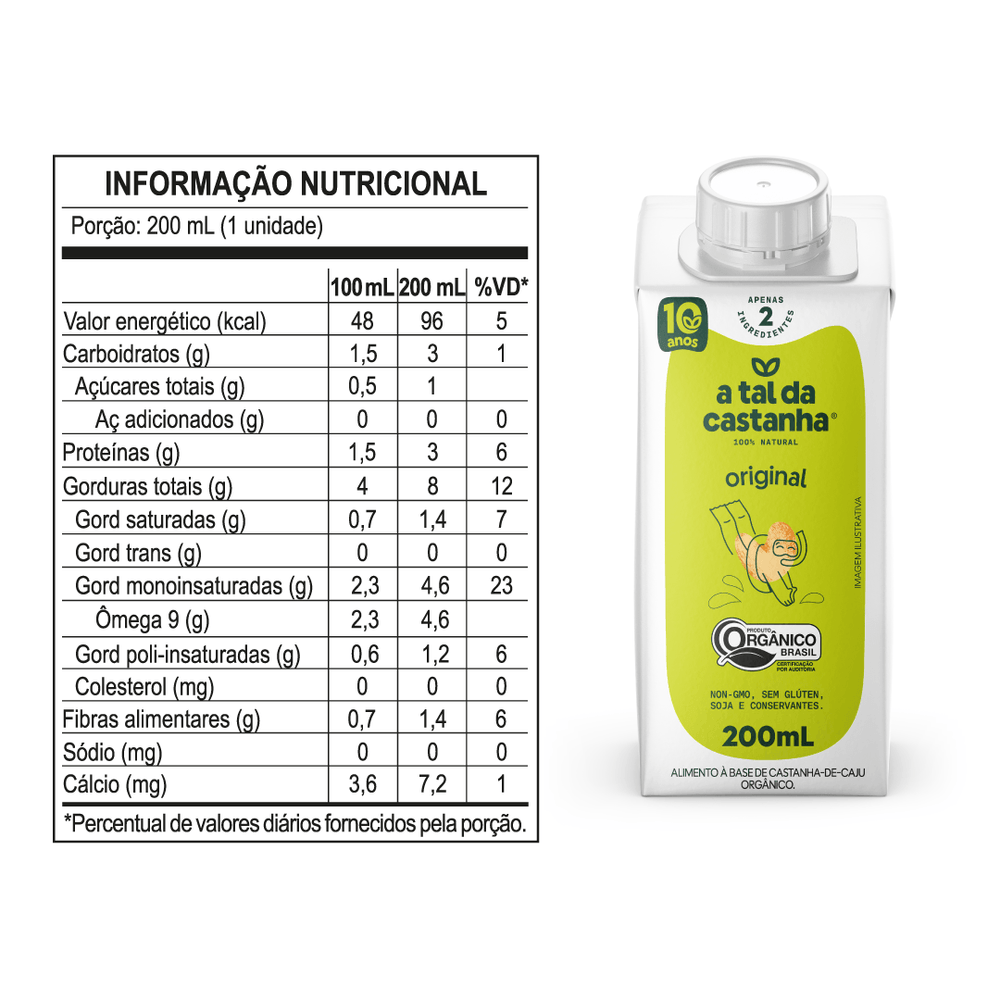Original Orgânico 200 ML - A Tal da Castanha - 3