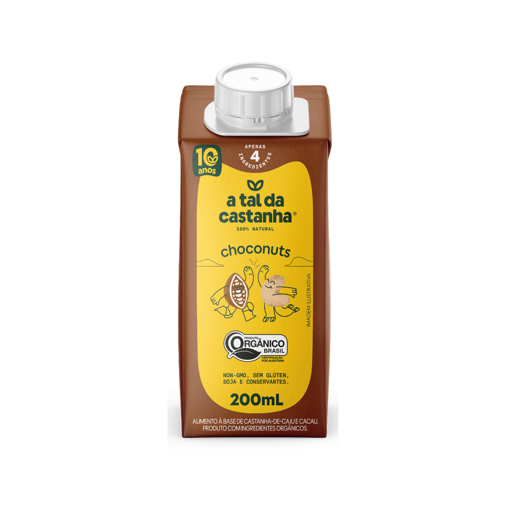 Achocolatado Choconuts Orgânico 200 ML - A Tal da Castanha - 1