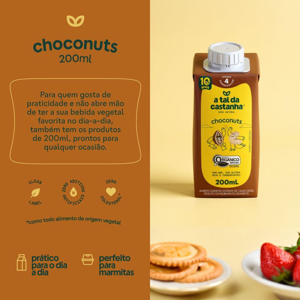 Achocolatado Choconuts Orgânico 200 ML - A Tal da Castanha - 4