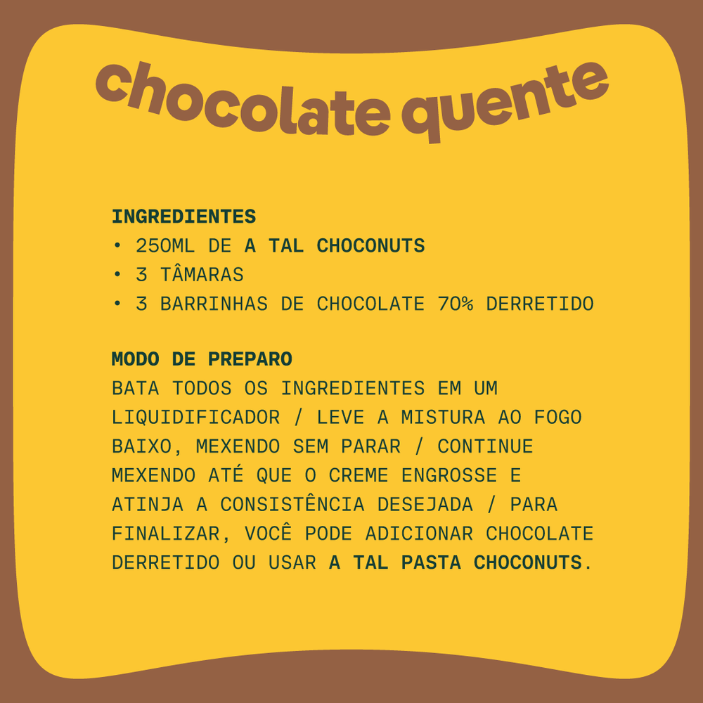 Achocolatado Choconuts Orgânico 200 ML - A Tal da Castanha - 6