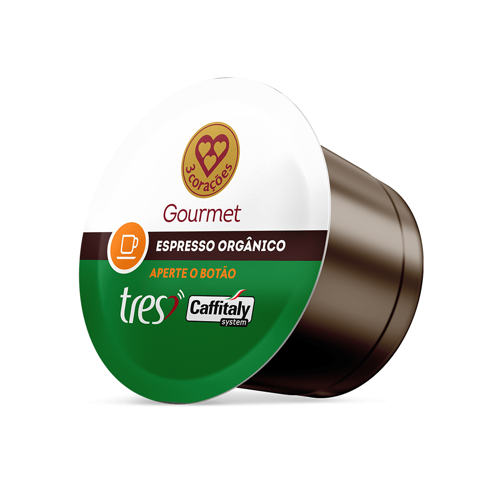 Cápsula de Café Espresso Gourmet Orgânico TRES 3 Corações - 3