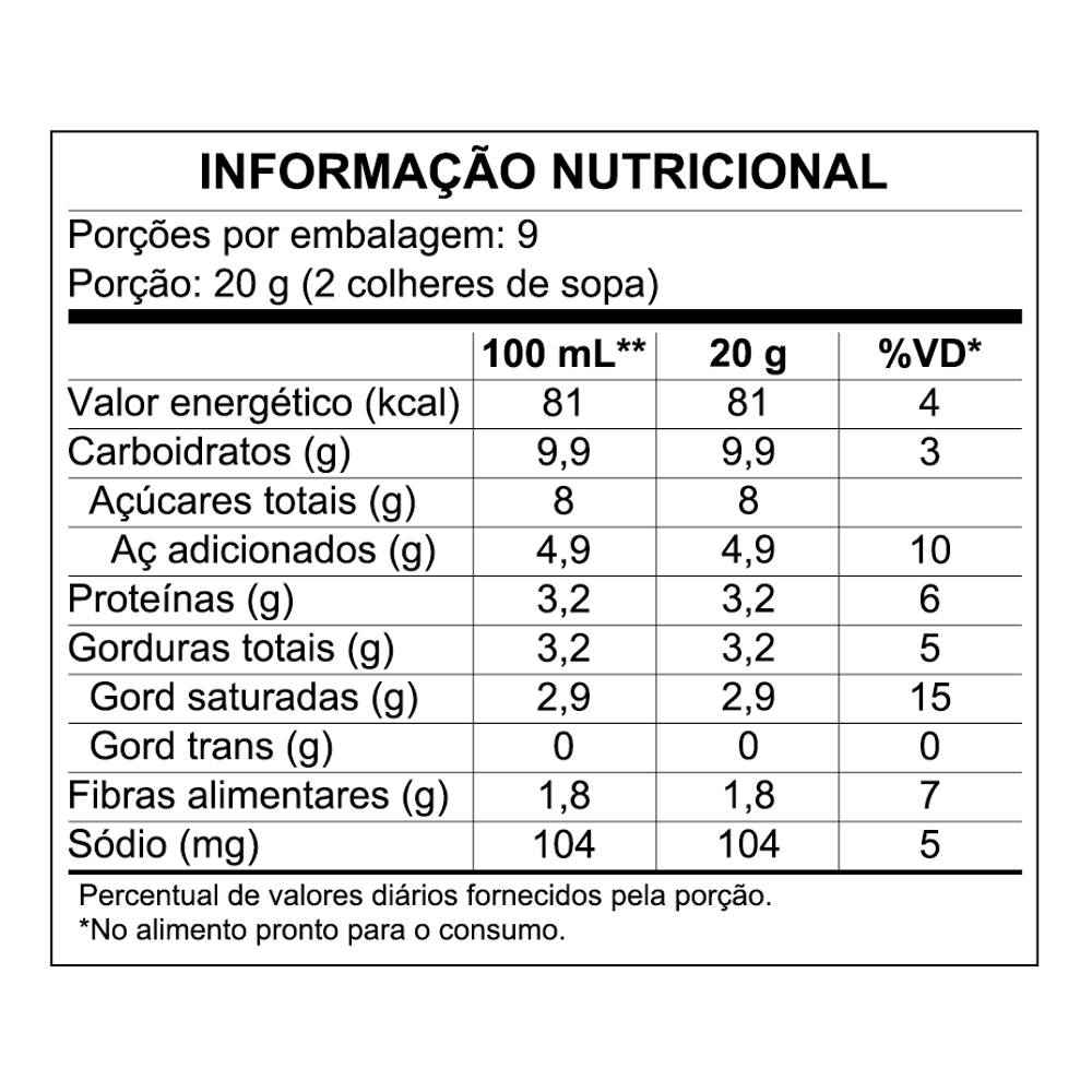 Chocolate Quente Cremoso 3 Corações Pote 360g - 2