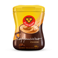 Cappuccino Classic 3 Corações Pote 400g - 1