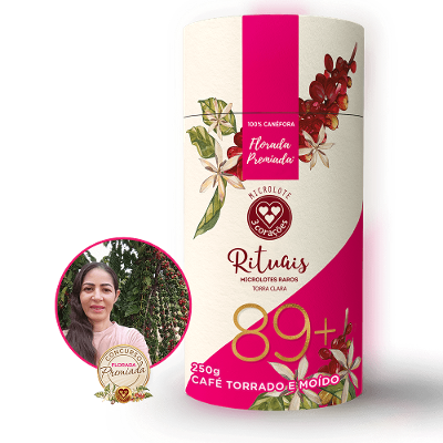 Café Torrado e Moído Florada 89+ Lúcia Helena de Oliveira 3 Corações Lata 250g
