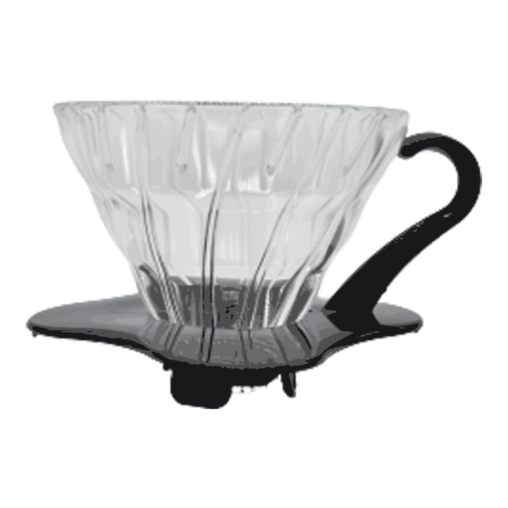 Suporte para Filtro de Café Hario V60-01 Vidro Preto - 2