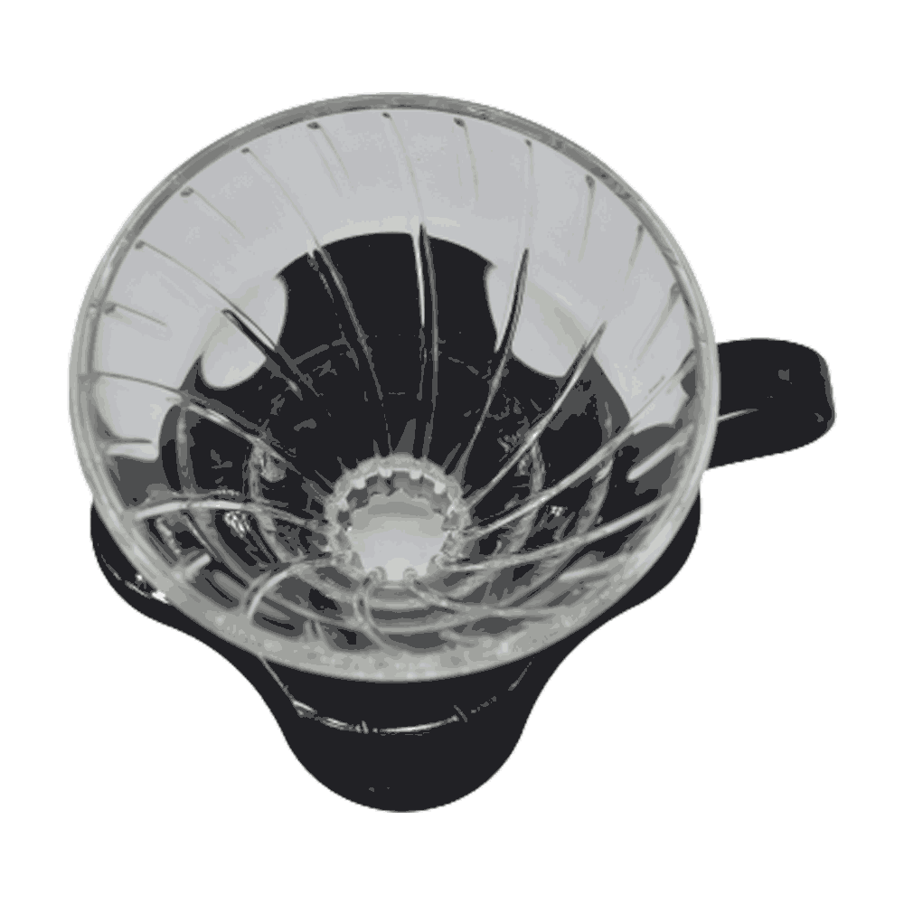 Suporte para Filtro de Café Hario V60-01 Vidro Preto - 3