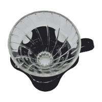 Suporte para Filtro de Café Hario V60-01 Vidro Preto - 3