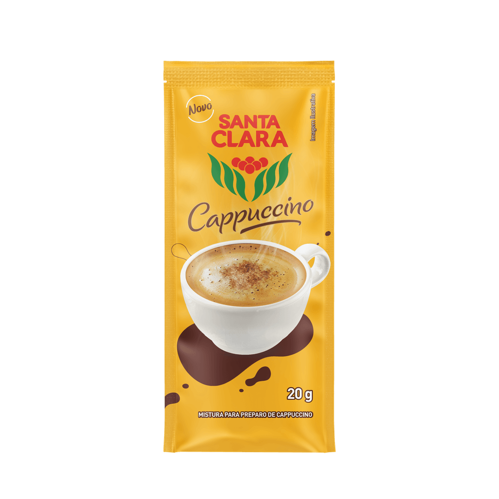 Cappuccino Santa Clara 30 Sachês com 20g Cada - 1