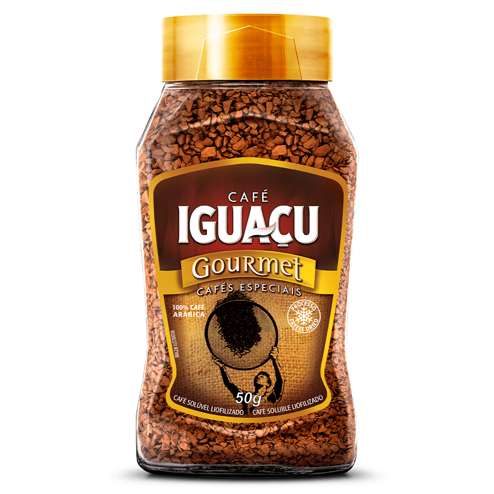 Café Iguaçu Solúvel Liofilizado Gourmet - Vidro 50g - 1