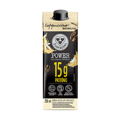 Cappuccino Pronto Baunilha Power 3 Corações 250ML