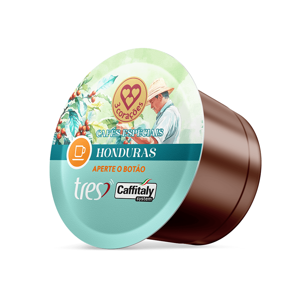 Cápsula de Café Espresso Regiões do Mundo Honduras TRES 3 Corações - 4