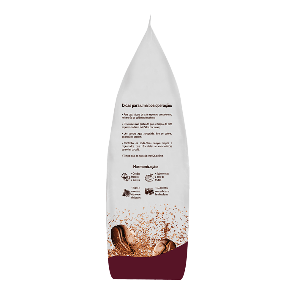 Café Torrado em Grãos Espresso Gourmet 3 Corações Pacote 500g - 2