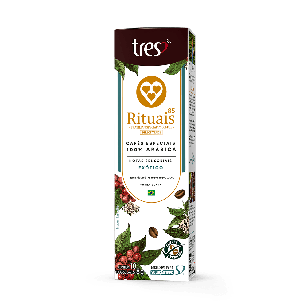 Cápsula de Café Espresso Rituais Exótico TRES 3 Corações - 2