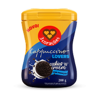 Cappuccino Cookies'n Cream 3 Corações Pote 200g - 1