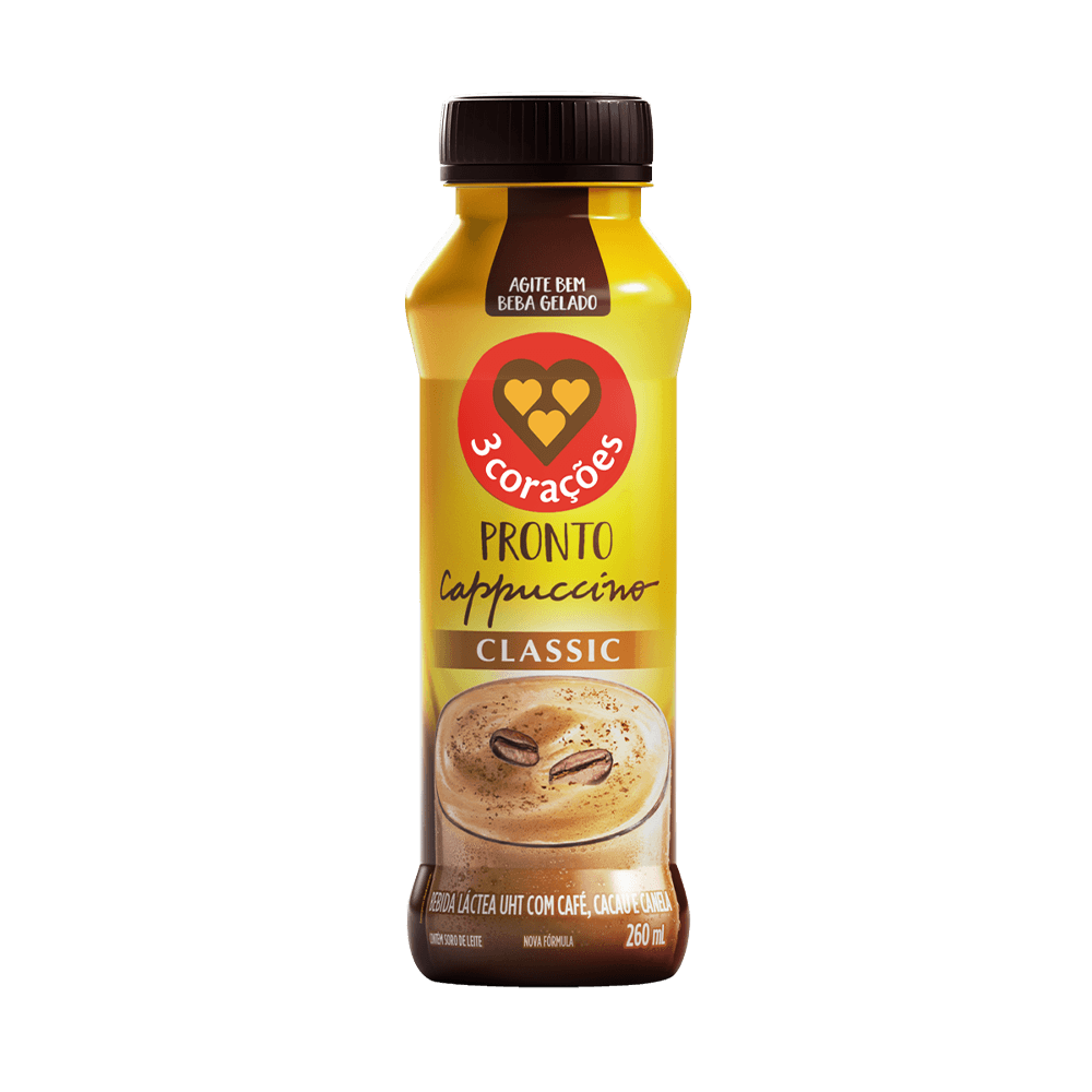 Cappuccino Pronto Classic 3 Corações 260ML - 1