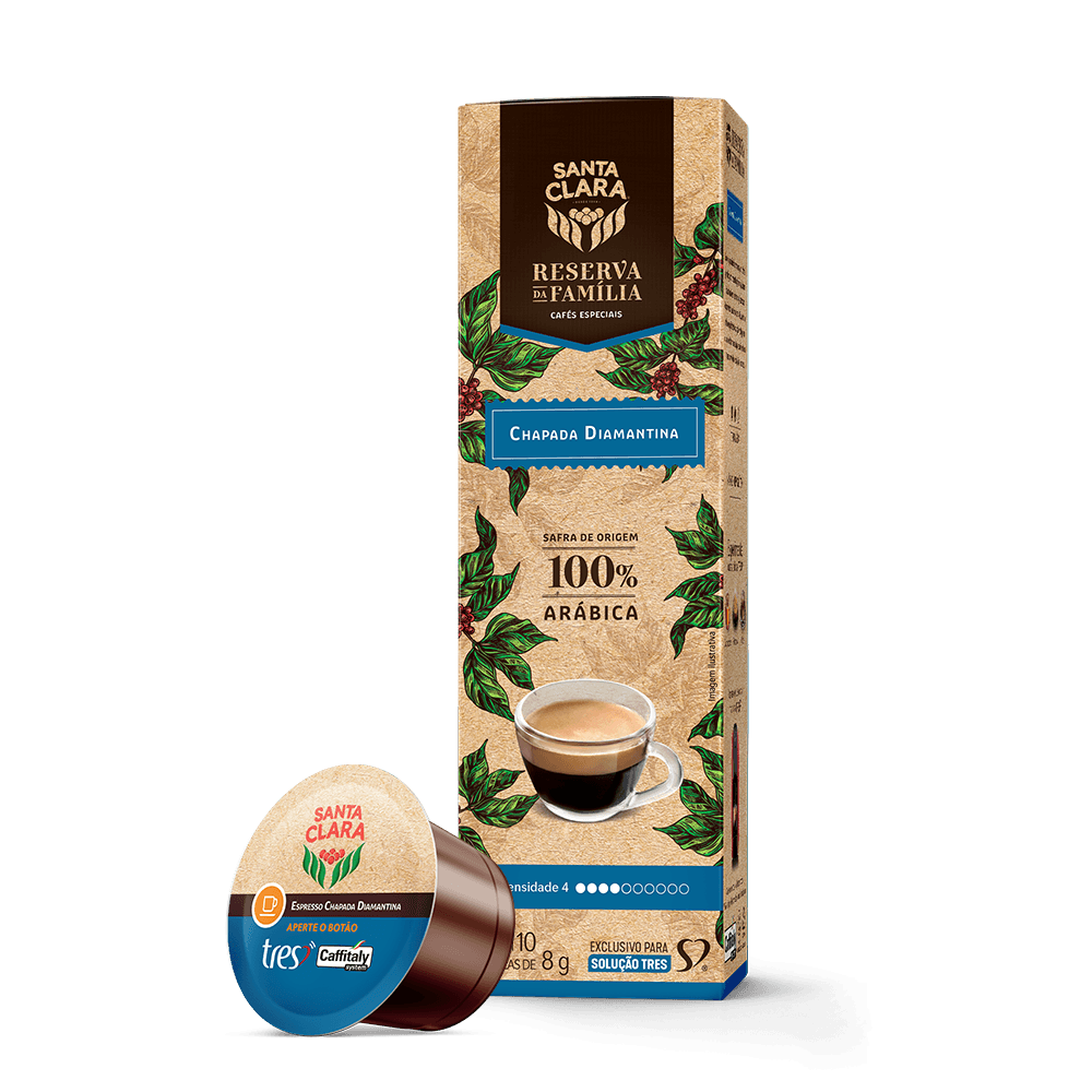 Cápsula de Café Espresso TRES Reserva da Família Chapada Diamantina Santa Clara - 1