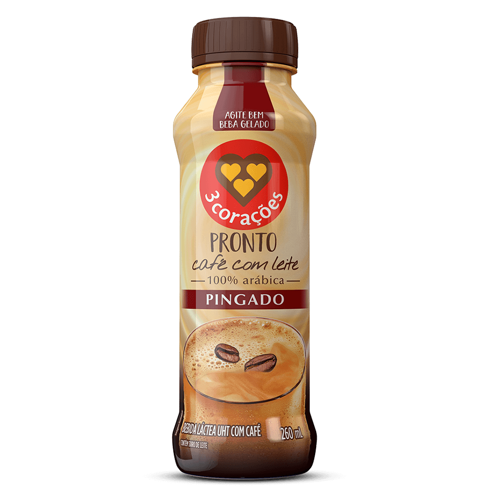 Bebida 3 Corações Pronto Pingado 260ML - 1