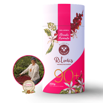 Café Torrado e Moído Florada 90+ Maria Aparecida Barroso dos Santos 3 Corações Lata 250g