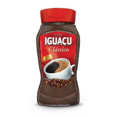 Café Solúvel Granulado Iguaçu Clássico  Vidro 200g