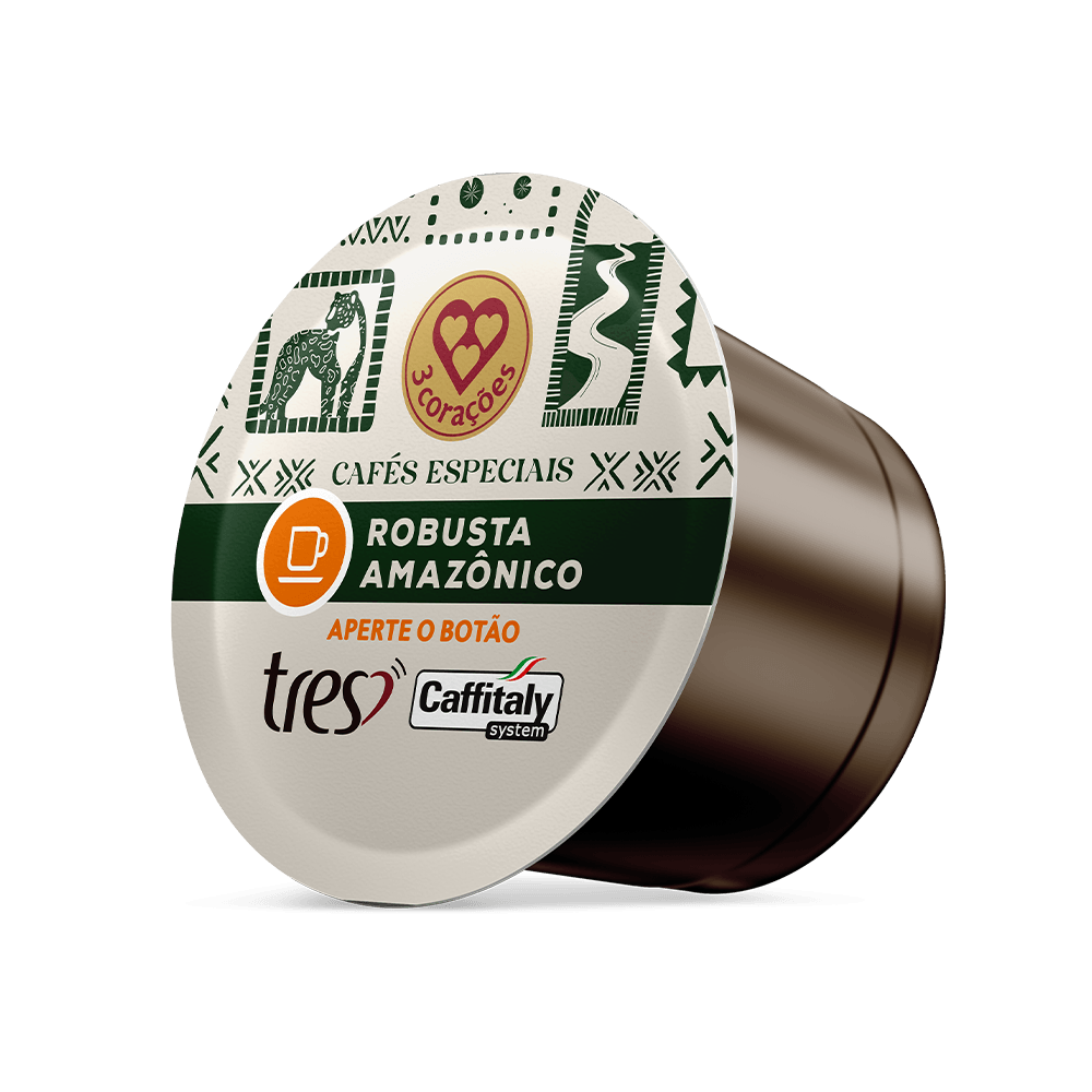 Cápsula de Café Espresso Robusta Amazônico TRES 3 Corações - 3