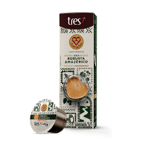Cápsula de Café Espresso Robusta Amazônico TRES 3 Corações - 1