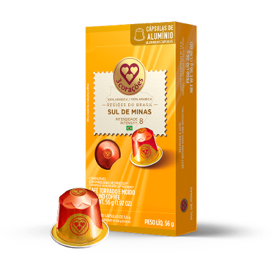 Cápsula de Café Compatíveis Nespresso® Sul de Minas 3 Corações