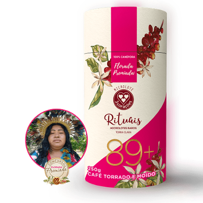 Café Torrado e Moído Florada 89+ Mapirlacobar Suruí 3 Corações Lata 250g