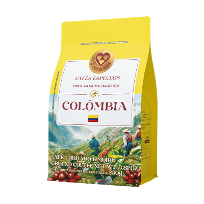 Café Torrado e Moído Regiões do Mundo Colômbia Pacote 250g