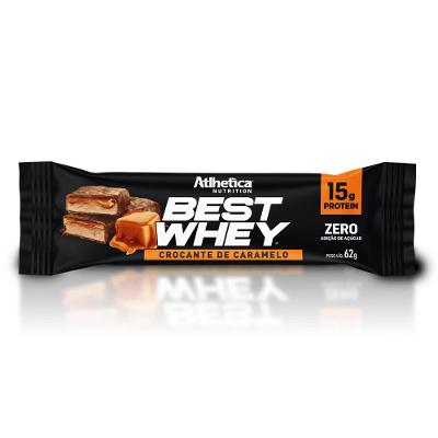 Barra de Proteína Best Whey Bar 62g Sabor Caramelo Crocante