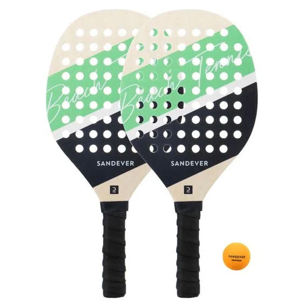 Conjunto de Raquetes de Frescobol Experience Verde Sandever - 1