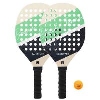 Conjunto de Raquetes de Frescobol Experience Verde Sandever - 1
