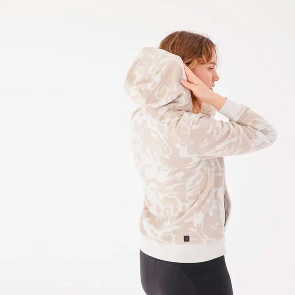 Fleece com Capuz Feminina de Caminhada na Montanha MH100 - 4