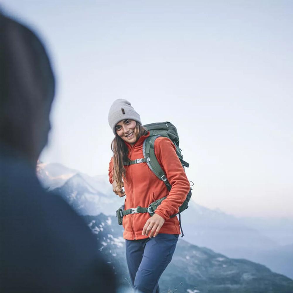 Blusa Fleece Feminina Com Zíper MH120 Laranja - 9