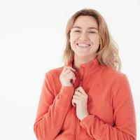 Blusa Fleece Feminina Com Zíper MH120 Laranja - 7