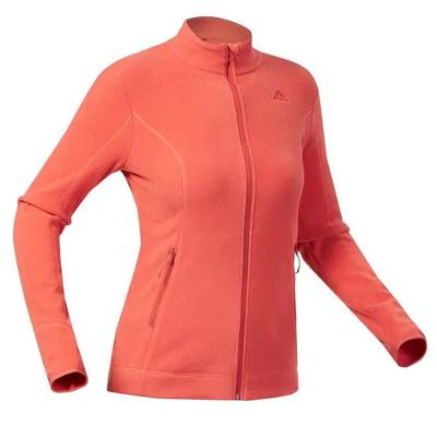 Blusa Fleece Feminina Com Zíper MH120 Laranja