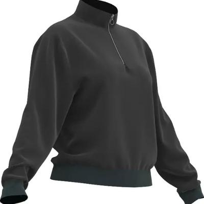 Blusa com Gola com Fecho Feminino Fitness Domyos