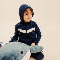 Blusa Infantil de Ginástica 120 Azul Domyos