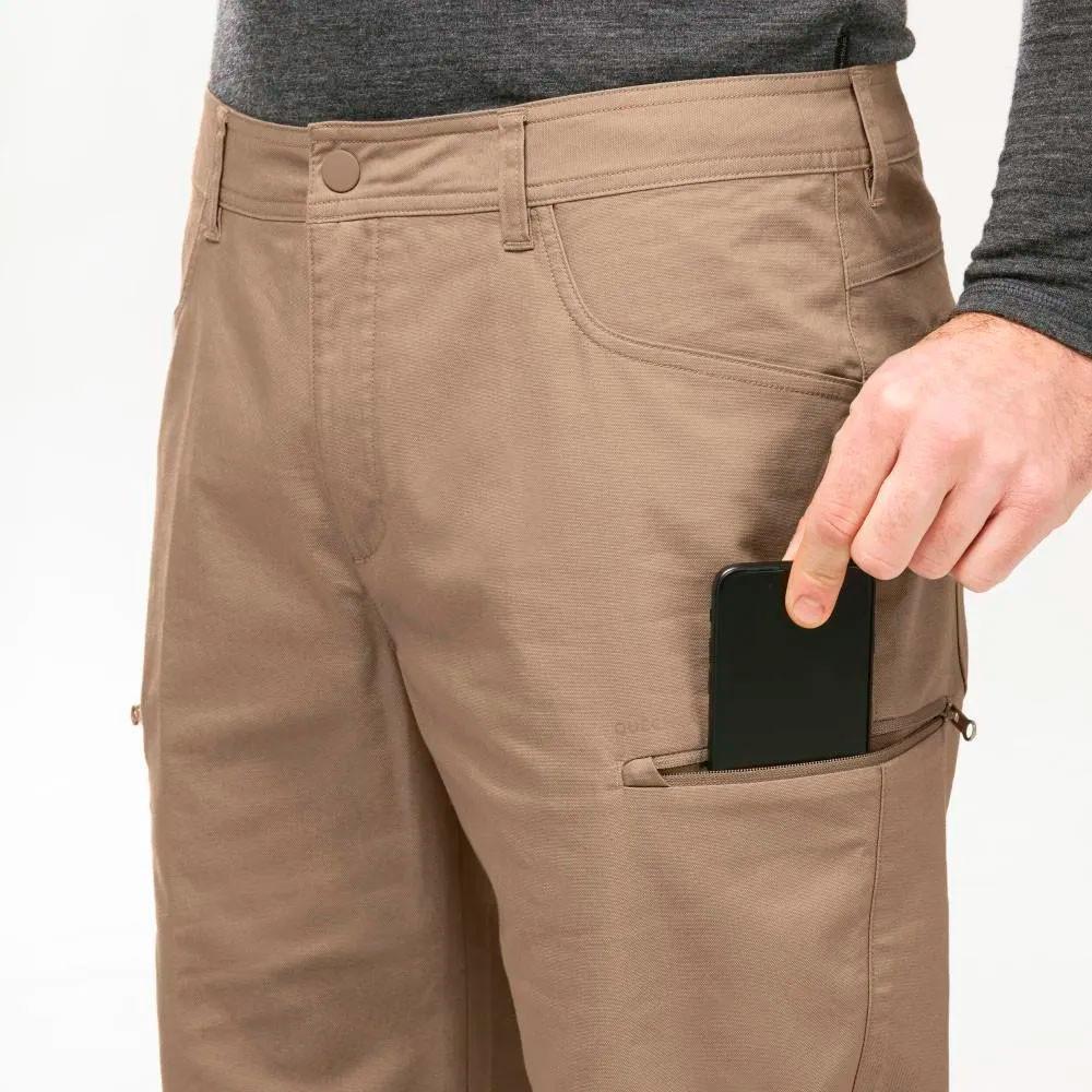 Calça Masculina de Trilha Regular NH500 Bege - 3